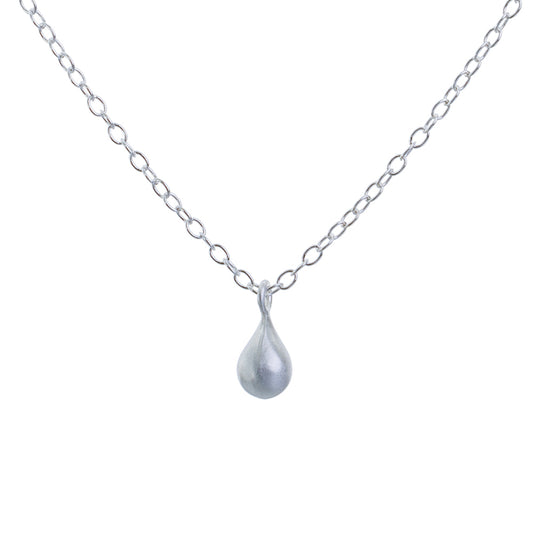 Silver Teardrop Necklace